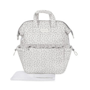 MOCHILA LITTLE BLOOM FLOR GRIS