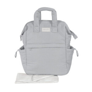 MOCHILA LITTLE BLOOM VICHY GRIS